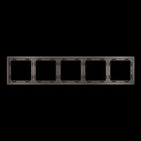 Рамка пластиковая S70 на 5 пост, (капучино) Voltum VLS100514