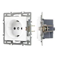 Механизм электрической розетки SCT-MEU1-PL-WH (250V, 16A) Arlight 043730