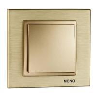 Выключатель Mono Electric Despina/ Larissa одноклавишный титан 500-002225-100 Выключатель Mono Electric Despina/ Larissa одноклавишный титан 500-002225-100