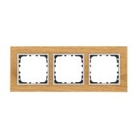 Рамка LK Studio 3-постовая из натурального светлого дерева (дуб) LK60 864355-1