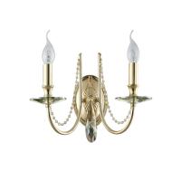 Бра Crystal Lux Victoria AP2 Gold/Amber