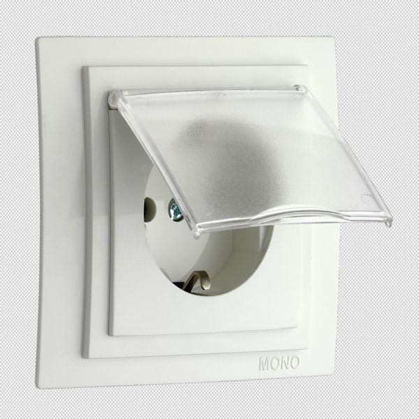 Розетка 2К+З Mono Electric Despina/ Larissa 16A 250V с крышкой винтовое подключение белый 500-001921-118 Розетка 2К+З Mono Electric Despina/ Larissa 16A 250V с крышкой винтовое подключение белый 500-001921-118