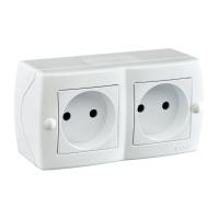 Розетка 2К двойная Mono Electric Octans IP20 16A 250V винтовое подключение белый 104-010106-121 Розетка 2К двойная Mono Electric Octans IP20 16A 250V винтовое подключение белый 104-010106-121