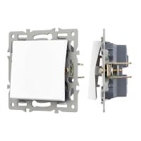 Механизм выключателя одноклавишный непроходной SWT-MK01-PL-WH (250V, 16A) Arlight 043710