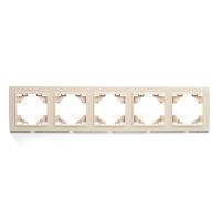Рамка 5-постовая Stekker Эрна слоновая кость PFR00-9005-02 39621