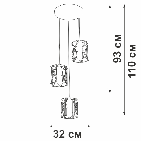 Люстра Vitaluce V43820-1/3S