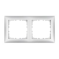 Рамка LK Studio 2-постовая (серебристый металлик) LK60 864203-1