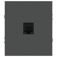 Розетка ЭРА Arktik 16-3107-06 информационная RJ45 графит Б0070479