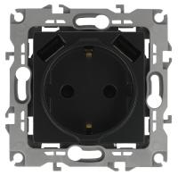 Розетка ЭРА Intro Solo Schuko P+E 16A 250V со шторками 2хUSB антрацит 12-4109-05 Б0047844 Розетка ЭРА Intro Solo Schuko P+E 16A 250V со шторками 2хUSB антрацит 12-4109-05 Б0047844