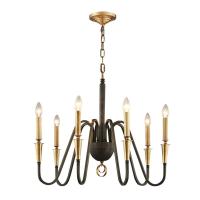 Люстра подвесная Alfa Light F1124-17 D700*H610 BK+GD