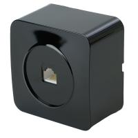 Розетка компьютерная RJ-45 Stekker София черный MST00-20-02 49312