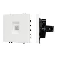Механизм компьютерной розетки Arlight SCT-NOBE-MPC1-SFPL-WH (RJ-45, CAT6) 054304
