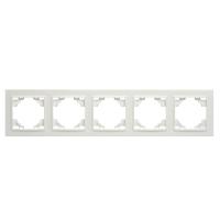 Рамка 5-постовая Stekker Эрна белый PFR00-9005-01 39620