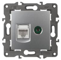 Розетка комбинированная RJ45+TV ЭРА Elegance 14-3110-03 Б0034316 Розетка комбинированная RJ45+TV ЭРА Elegance 14-3110-03 Б0034316