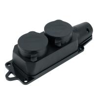 Розетка переносная 2P+PE Stekker черный RST16-22-44 32738