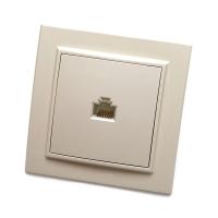 Розетка компьютерная RJ-45 Stekker Эрна слоновая кость PST00-9007-02 39233