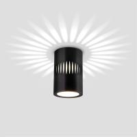 Потолочный светодиодный светильник Elektrostandard DLS026 7W 4200К черный a052837