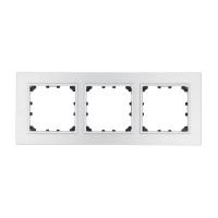 Рамка LK Studio 3-постовая из натурального анодированного алюминия LK60 864323-1