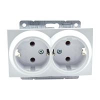 Розетка 2К+З двойная Mono Electric Despina/ Larissa 16A 250V винтовое подключение слоновая кость 500-000104-120 Розетка 2К+З двойная Mono Electric Despina/ Larissa 16A 250V винтовое подключение слоновая кость 500-000104-120