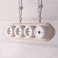 Комплект изоляторов без винта 100 шт. Werkel Ретро белый W6431401 4690389166204