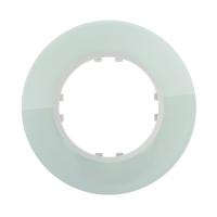 Рамка LK Studio 1-постовая круглая из натурального светлого стекла Vintage 889111-1