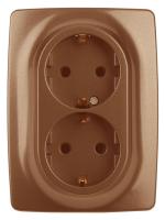 Розетка ЭРА 12 2x2P E Schuko со шторками 16A 250V 12-2108-14 Б0036450 Розетка ЭРА 12 2x2P E Schuko со шторками 16A 250V 12-2108-14 Б0036450