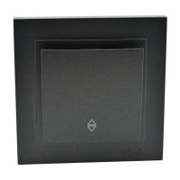 Выключатель Mono Electric Despina одноклавишный проходной графит 102-202025-109 Выключатель Mono Electric Despina одноклавишный проходной графит 102-202025-109