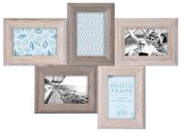 Фоторамка Innova PI09962 Ф/рамка 5 фото, 5x 10*15cm Natural Wood, дерево (6/120) Б0037332