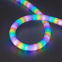 Светодиодная лента герметичная SPI MOONLIGHT-BLACK-SIDE-G180-D25mm 12V RGB-PX2 (21.6 W/m, IP65, 5m, wire x1) Arlight 044974