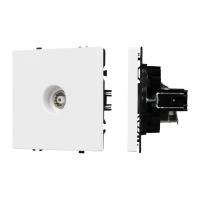 Механизм телевизионной розетки SCT-NOBE-MTV1-SFPL-WH Arlight 054292