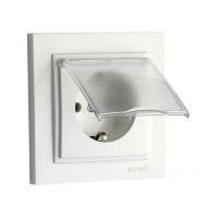 Розетка 2К+З Mono Electric Despina 16A 250V с крышкой винтовое подключение белый 102-190021-118 Розетка 2К+З Mono Electric Despina 16A 250V с крышкой винтовое подключение белый 102-190021-118