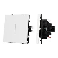 Механизм выключателя одноклавишный непроходной LED SWT-NOBE-MK01-SFPL-L-WH (230V, 10A) Arlight 054232