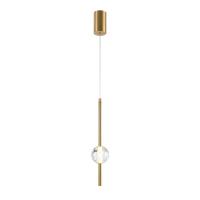 Подвесной светодиодный светильник Indigo Ciondolo 11066/1P Brass V000170L