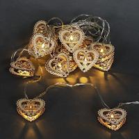 Cветодиодная гирлянда Sneha Сердце 230V теплый белый статичный A-405