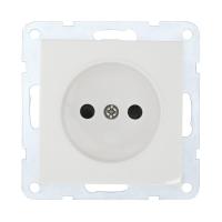 Розетка LK Studio без з/к, со шторками (белый) LK60 863304-1