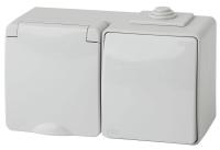 Блок розетка-выключатель ЭРА Эксперт IP65 16A 250V 11-7601-03 Б0035993 Блок розетка-выключатель ЭРА Эксперт IP65 16A 250V 11-7601-03 Б0035993