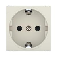 Розетка LK Studio с з/к, со шторками матовая поверхность (бежевый) LK45 851401-1