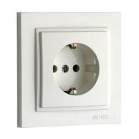 Розетка 2К+З Mono Electric Despina 16A 250V винтовое подключение белый 102-190021-117 Розетка 2К+З Mono Electric Despina 16A 250V винтовое подключение белый 102-190021-117