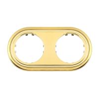 Рамка LK Studio 2-постовая круглая (золото) Vintage-Classic 889216-1