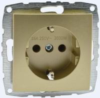 Розетка 2К+З Mono Electric Despina/ Larissa 16A 250V винтовое подключение титан 500-002221-117 Розетка 2К+З Mono Electric Despina/ Larissa 16A 250V винтовое подключение титан 500-002221-117