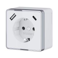 Розетка с заземлением, шторками и USB тип A+C Werkel Gallant белый W5071701 4690389179594 Розетка с заземлением, шторками и USB тип A+C Werkel Gallant белый W5071701 4690389179594