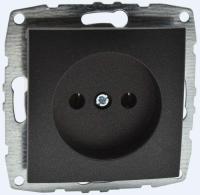 Розетка 2К Mono Electric Despina/ Larissa 16A 250V винтовое подключение графит 500-002022-116 Розетка 2К Mono Electric Despina/ Larissa 16A 250V винтовое подключение графит 500-002022-116