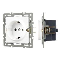 Механизм электрической розетки SCT-GP-MEU-PL-WH (250V, 16A) Arlight 043739