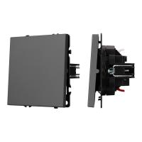 Механизм выключателя одноклавишный проходной SWT-NOBE-MKP1-SFPL-GR (230V, 10A) Arlight 054248