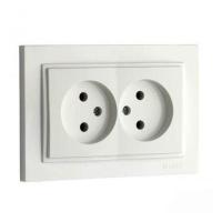 Розетка 2К двойная Mono Electric Despina 16A 250V винтовое подключение слоновая кость 102-010005-121 Розетка 2К двойная Mono Electric Despina 16A 250V винтовое подключение слоновая кость 102-010005-121