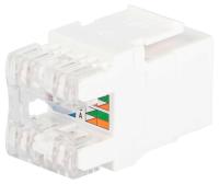 Коннектор ЭРА ОФИС 18-8002-01 RJ45 CAT6 UTP Keystone цвет белый Б0063290