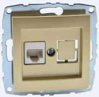 Розетка компьютерная RJ45 Mono Electric Despina/ Larissa 6 кат титан 500-002205-125 Розетка компьютерная RJ45 Mono Electric Despina/ Larissa 6 кат титан 500-002205-125