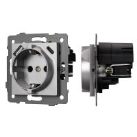 Механизм розетки с USB зарядкой SCT-MUAC-PL-GR-V (250V, 16A) Arlight 049831
