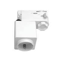 Адаптер для светильника с розеткой Shuko к треку 5030xx-R/5040xx-(F)/(R) Lightstar Quattro 594006-WSA