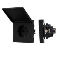 Механизм розетки влагозащищённый SCT-TENDO-MCP-SFPL-BK (230V, 16A) Arlight 054599